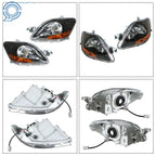 Pair Front Bumper Fog Lights for Toyota Yaris (2007–2011) Clear