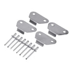 Set of 4 Hard Saddlebags Lids Wear Strike Plates for Harley Touring (1993–2013)