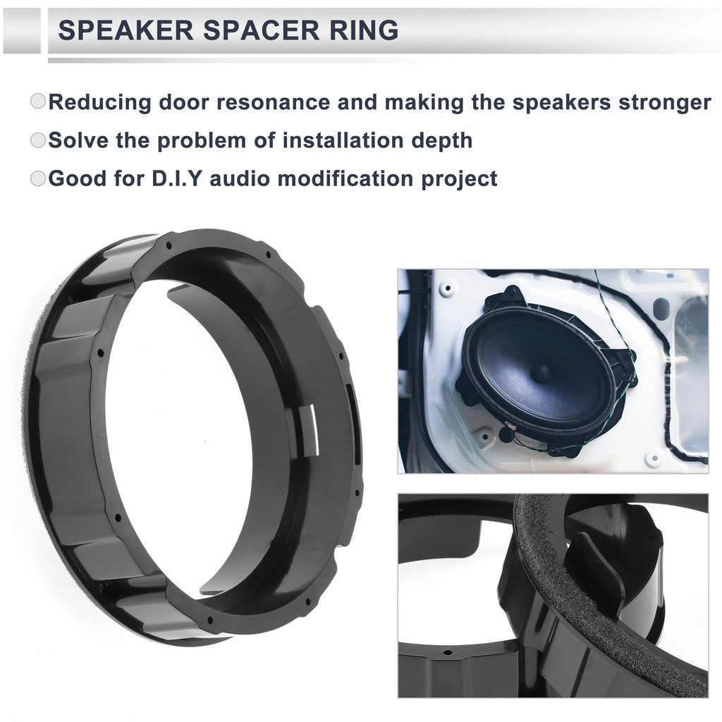 Set of 2 Speaker Spacer Rings for Volkswagen 6.5" Tweeter