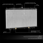 Full Aluminum Core Radiator for Infiniti G20 (1999–2002) DPT 2413