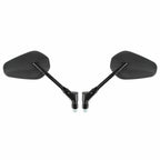10MM Motorcycle Mirrors Pair for Universal Fit (Bike/Motorbike/Moped) Black