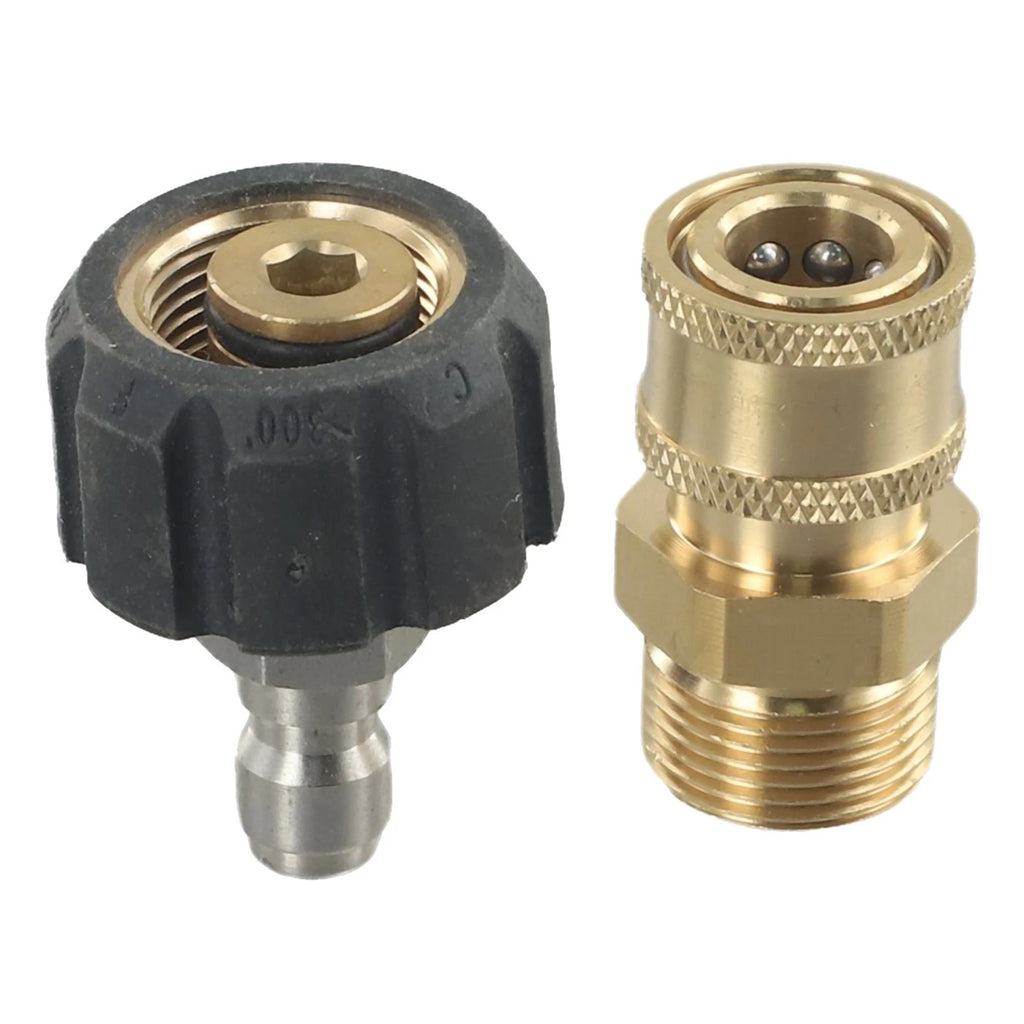 Pressure Washer Adapter Set 14mm 15mm for Hose and Pump (5000 PSI)