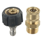 Pressure Washer Adapter Set 14mm 15mm for Hose and Pump (5000 PSI)