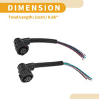 2 x Car Tail Light Wiring Harness Connectors for Fiat Ducato (2001-2016)