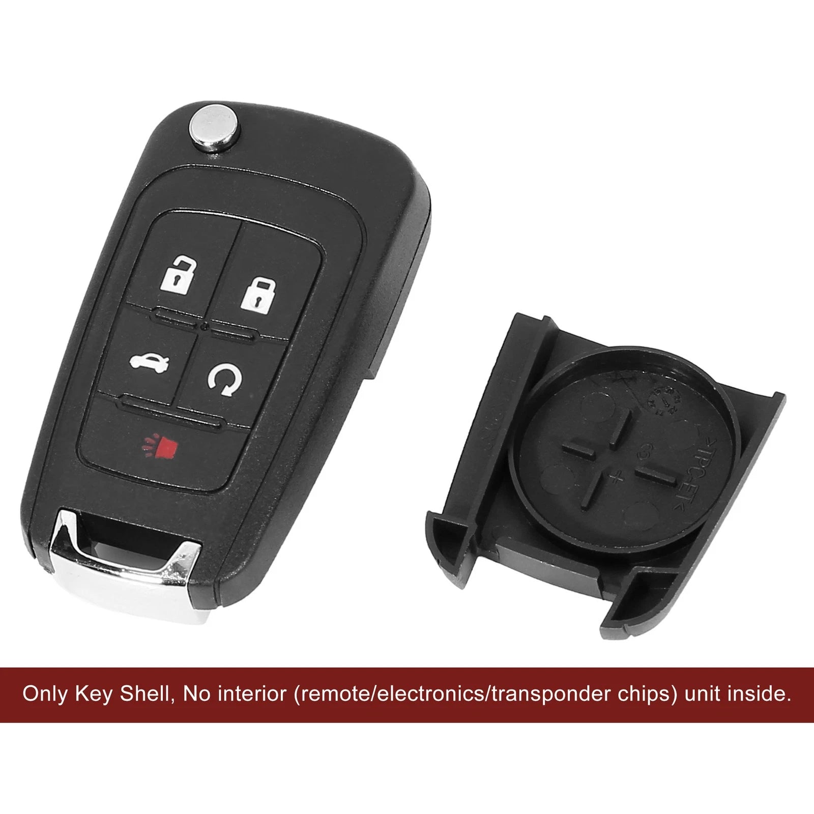 5 Button Key Fob Remote Shell for Chevy Camaro (2010–2013)