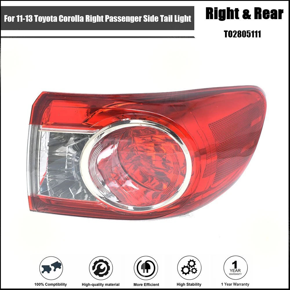 Tail Light Combo Assembly for Toyota Corolla (2011–2013)