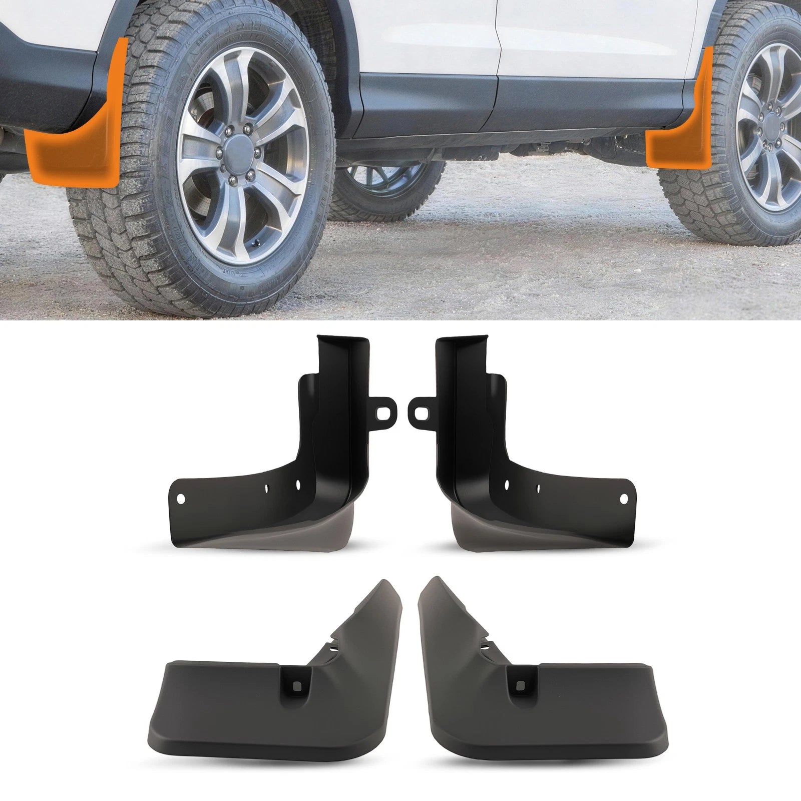 Set of 4 Mud Guards for Toyota Highlander (2020-2021)