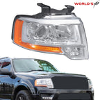 Halogen Projector Headlight for Ford Expedition (2015–2017) Chrome Right Side