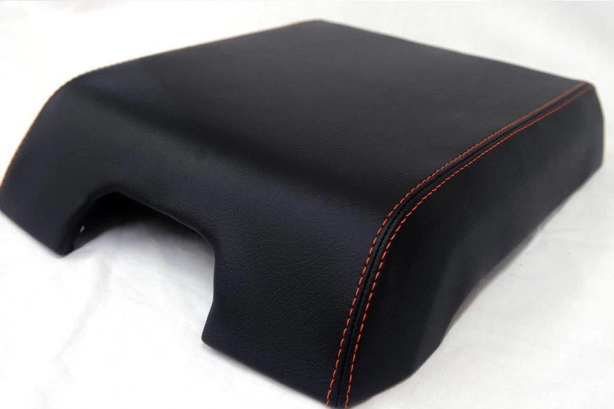 Center Console Armrest Cover for Ford F150 (2015–2020) - Orange Stitch