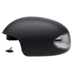 Replacement Ready to Paint Driver Power Door Mirror w/Heated Glass w/Turn Signal