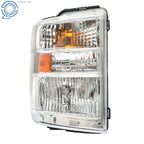 Headlight for Ford E150 E250 E350 (2008–2014) Chrome Housing Halogen