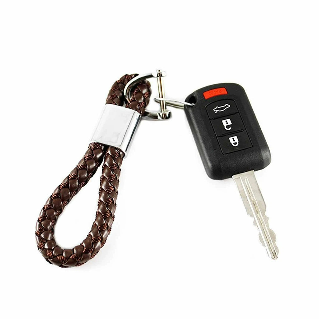 Genuine Leather Key Fob Strap Ring for Universal (2019-2025)