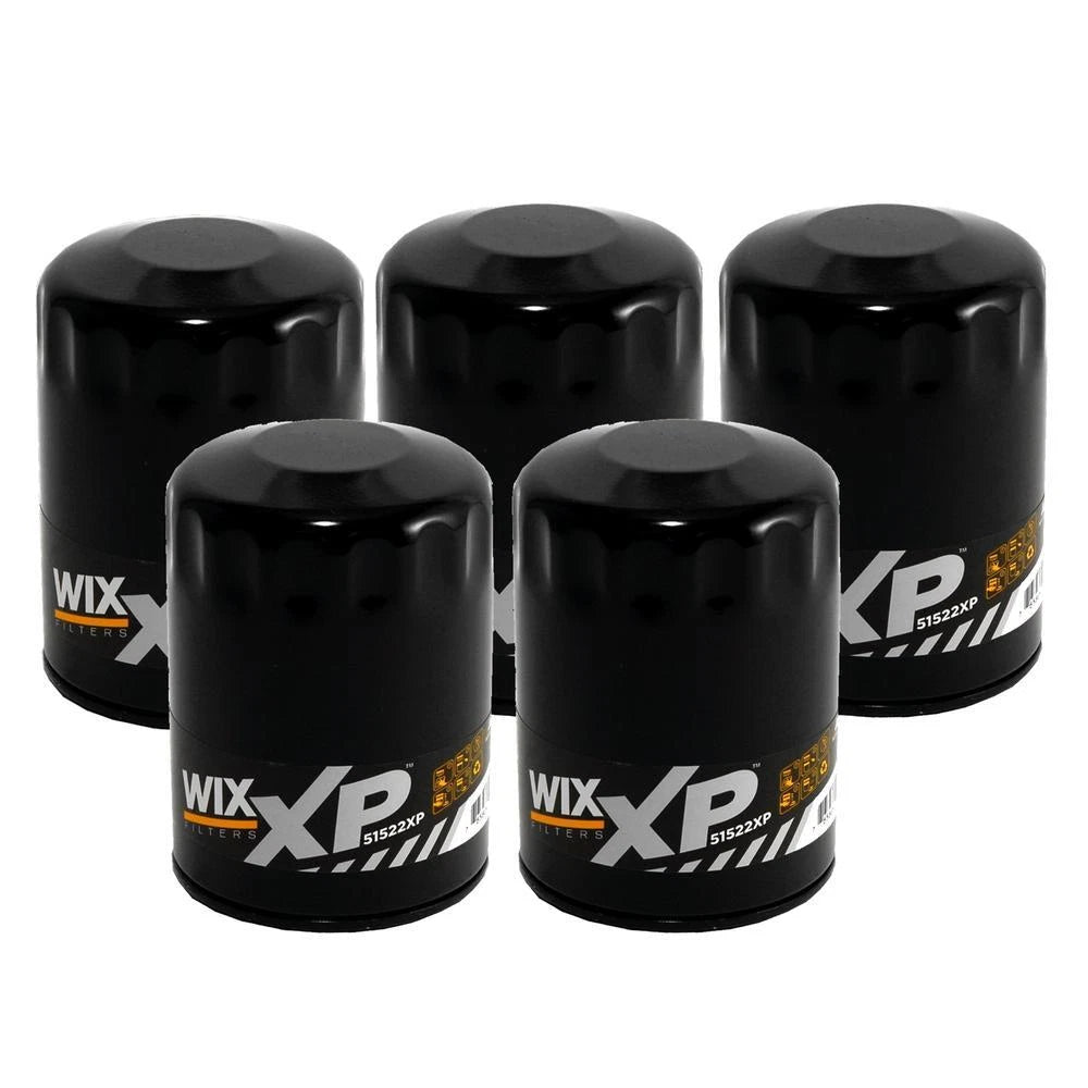 Set of 5 Wix 51522XP Engine Oil Filters for (Spin-On)