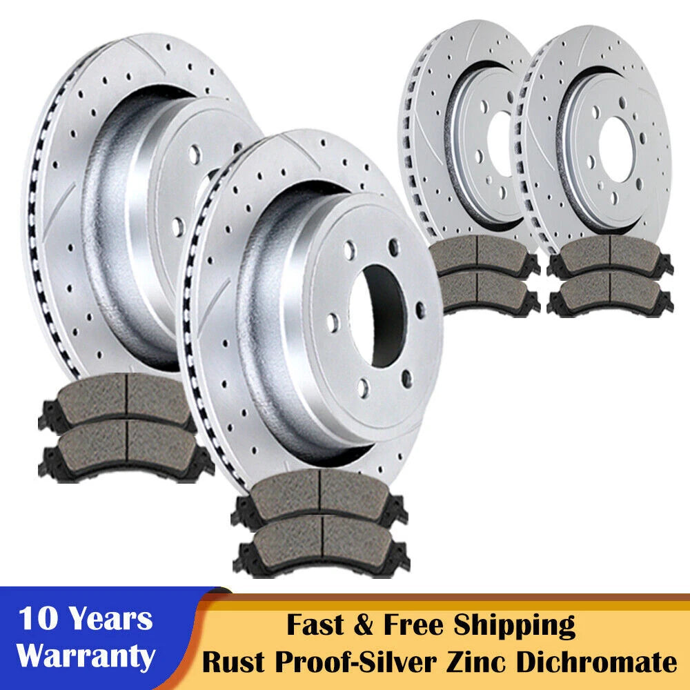 Drilled Brake Rotors & Pads for Ford F-150 (2010–2011)