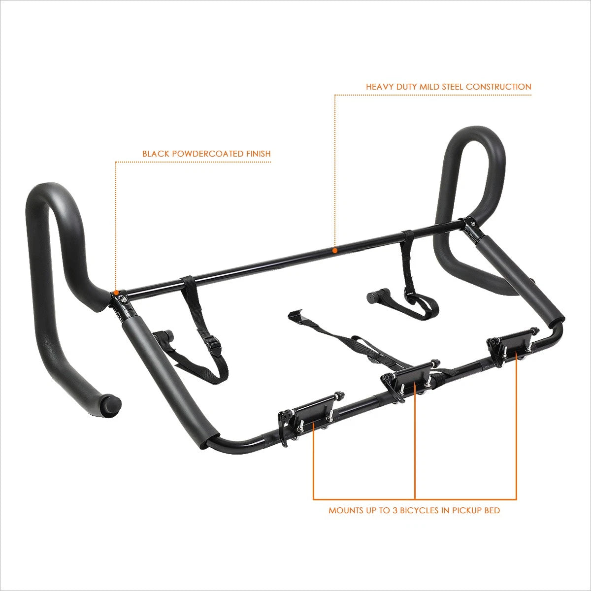 Quick Release Bike Rack Carrier for Pickup Truck (2010–2023)