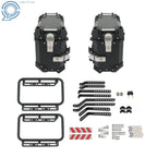Aluminum Side Case Hard Saddlebags for Motorcycle Tour Trunk (Universal)