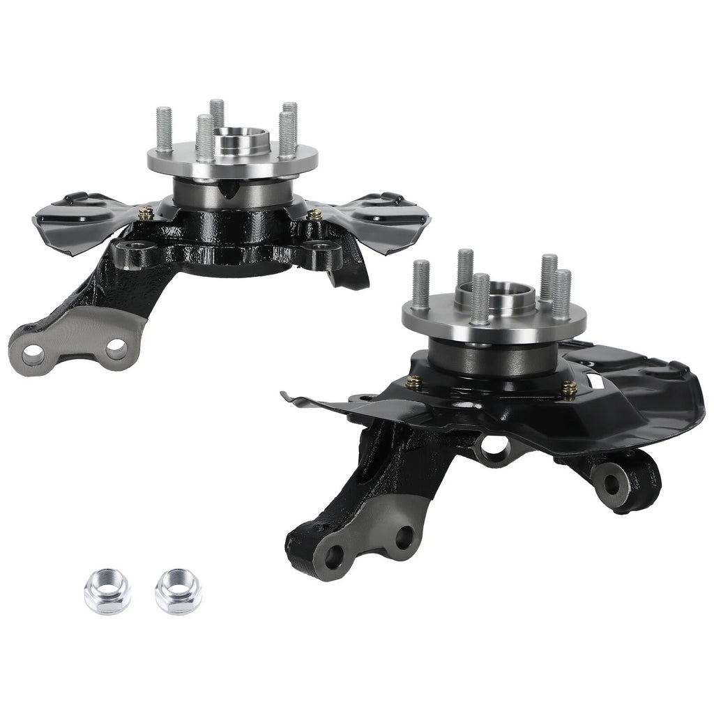 2pc Front Steering Knuckle and Wheel Hub Bearing Assembly for Toyota Corolla (2003–2008)