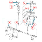 Gearcase Seal Kit 0396350 for Evinrude Johnson 8-15 HP (2-Stroke, 4-Stroke)