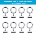 Set of 8 Awning Rail Stoppers for Caravan Motorhome Campervan RV Boat