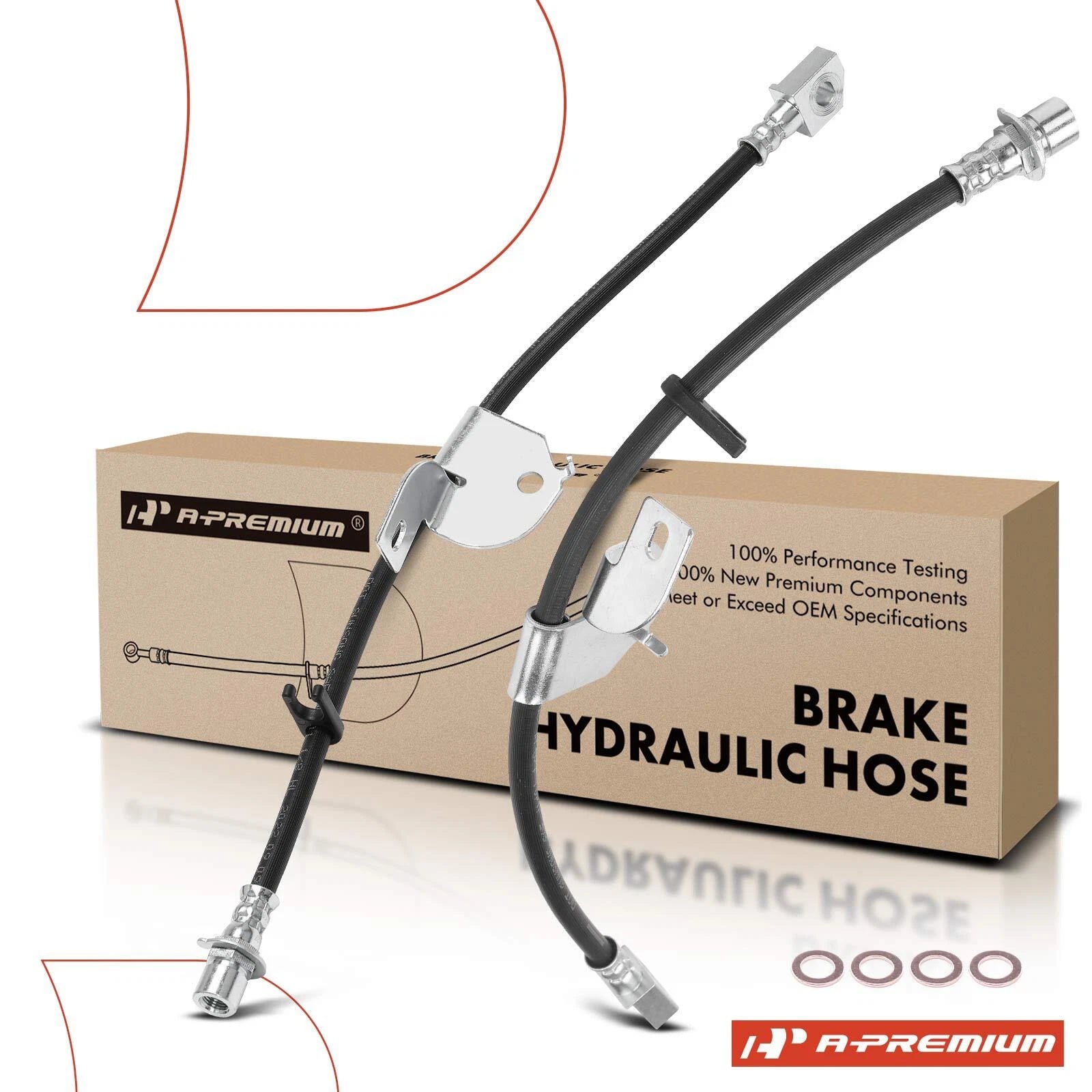 2X Front Brake Hydraulic Hose for Ford F-150 (2010–2011)