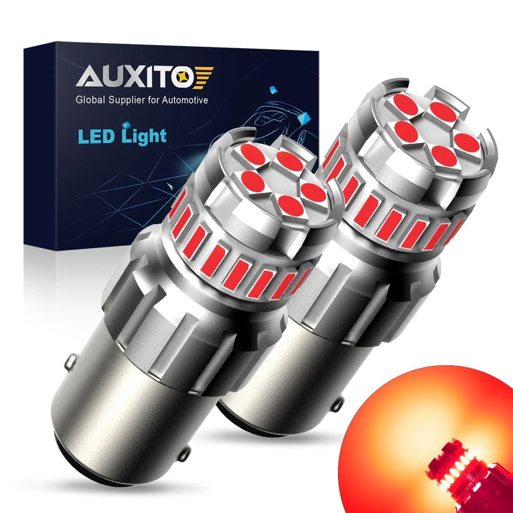 2X 1156 7506 P21W Red LED Brake Stop Tail Light Bulb for Audi K