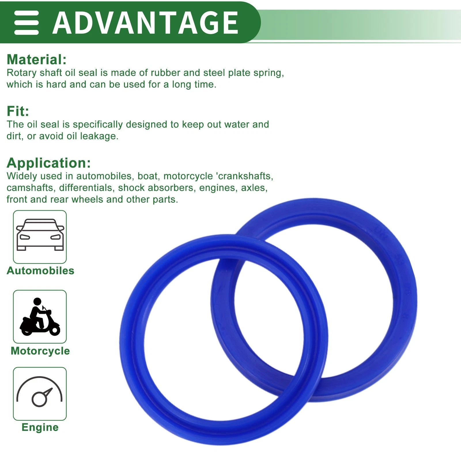 Set of 5 Oil Seal Rotary Shaft Seal 53x65x8mm for Various Models