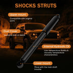 Rear Pair Suspension Struts for GMC Sierra 1500, Chevy Silverado 1500 (2007–2019)