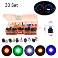 30Pcs T5 Twist Socket LED Light Bulb for Car Instrument Panel