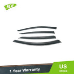 Set of 4 Smoke Window Visors for Acura TL (2009–2014) Chrome Trim