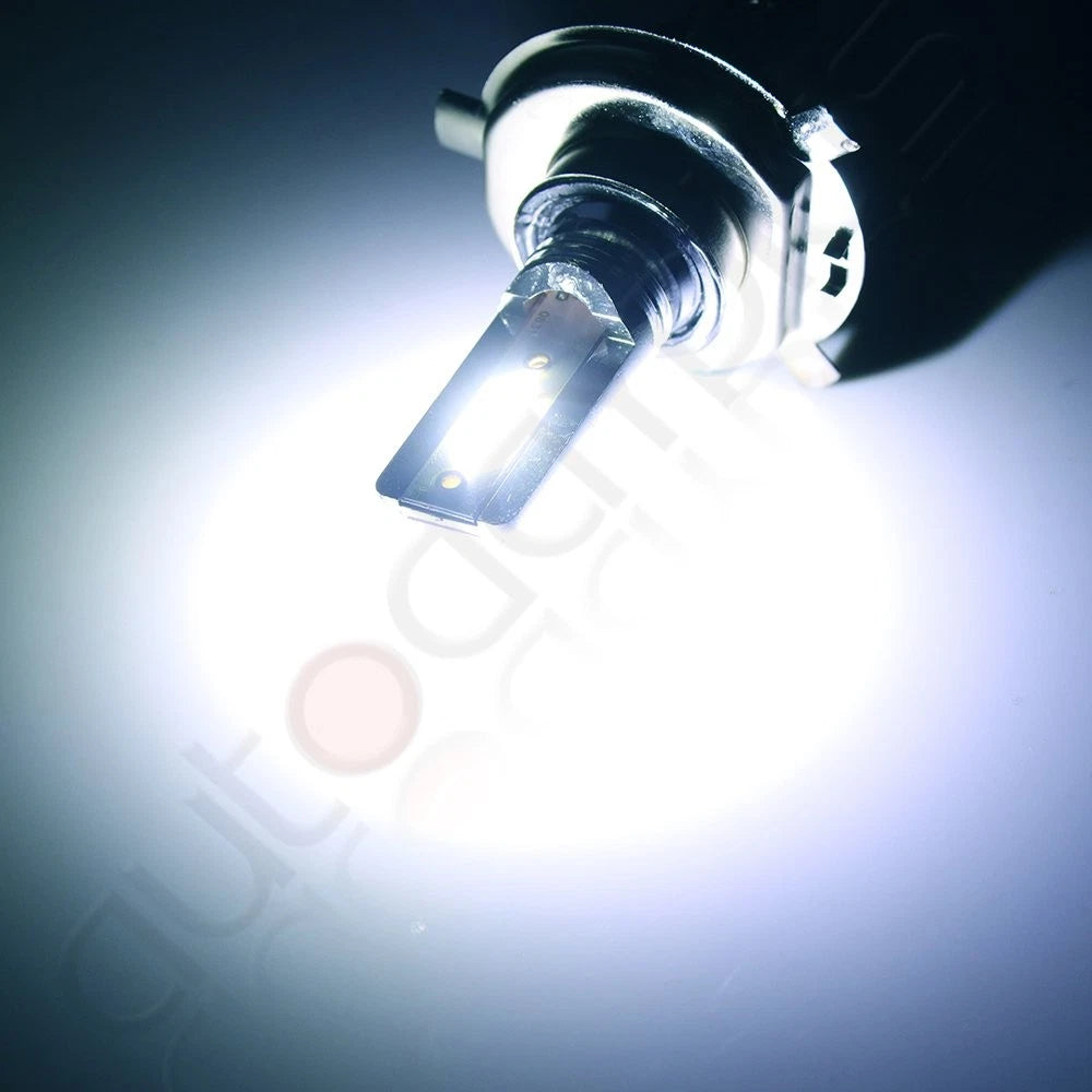Set of 4 H4 9003 6000K White LED Headlight Bulbs for [Make Model]