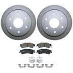 Rear Brake Kit 325mm Disc Rotors & TRW Pro Ceramic Pads for Chevrolet GMC