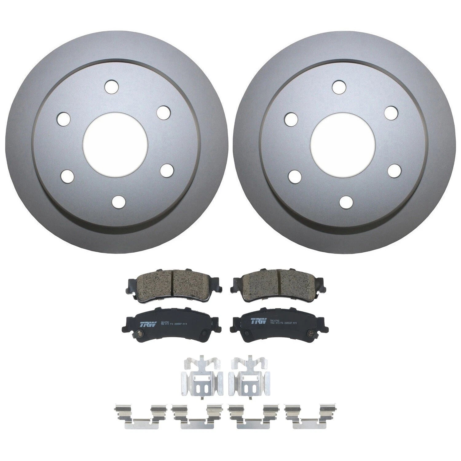 Rear Brake Kit 325mm Disc Rotors & TRW Pro Ceramic Pads for Chevrolet GMC