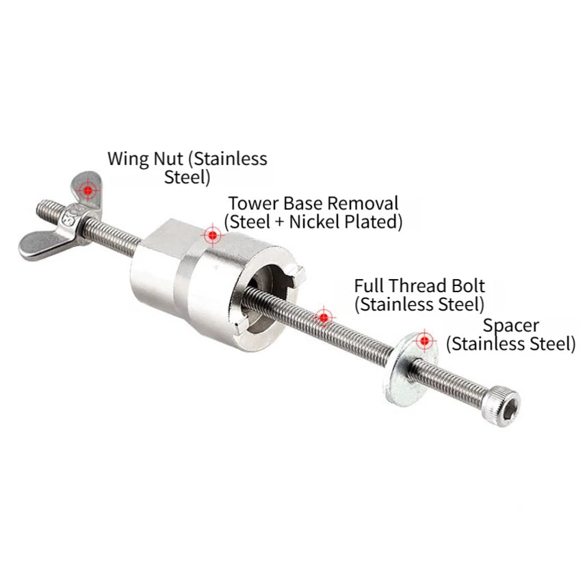 Freewheel Removal Tool for Mountain Road Bike (Nickel Plated)