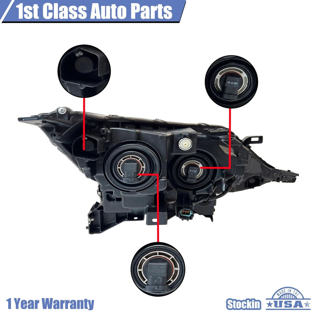 Halogen Headlight Assembly for Nissan Rogue Sport (2017-2019)