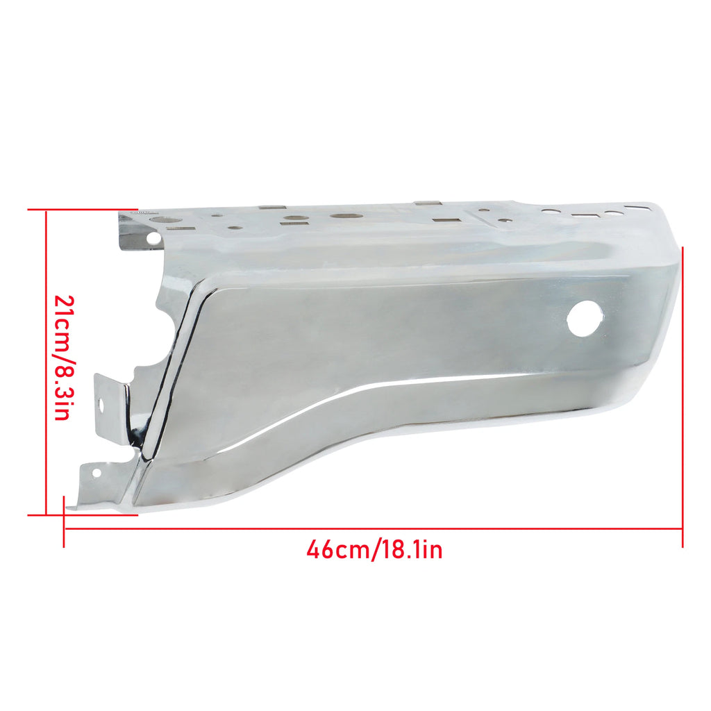 Rear Right Side Bumper End for Ford Ranger (2019â2023) Chrome with Sensor Holes