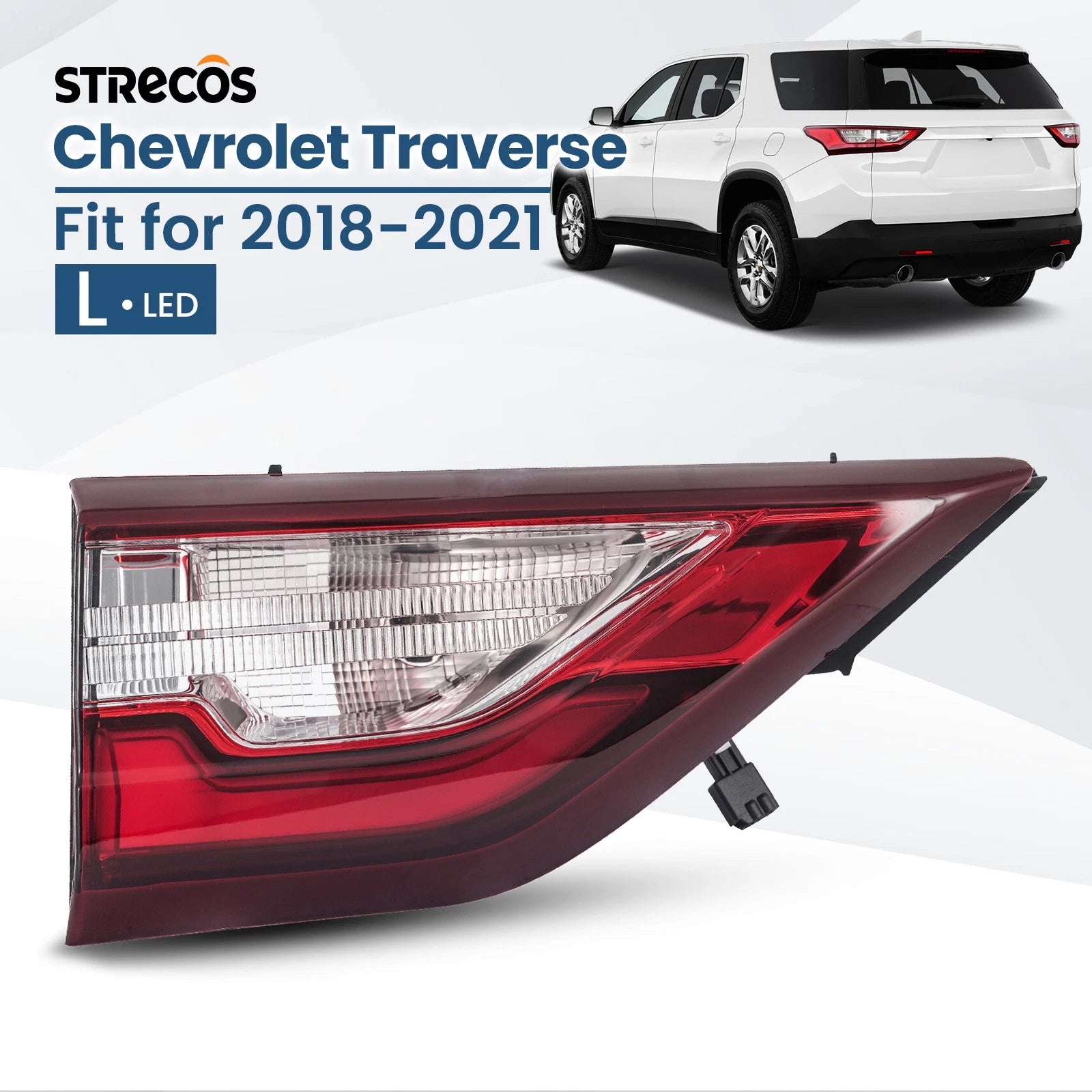LED Tail Light for Chevrolet Traverse (2018–2021) Inner Brake Lamp Left Driver