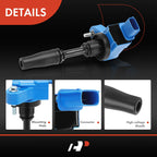 Set of 4 Blue Ignition Coils for Chevy Equinox (2018–2020) Malibu (2013–2022) Traverse