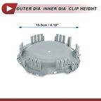 Wheel Center Caps for Chevrolet Silverado Tahoe (1 Pc, Chrome)
