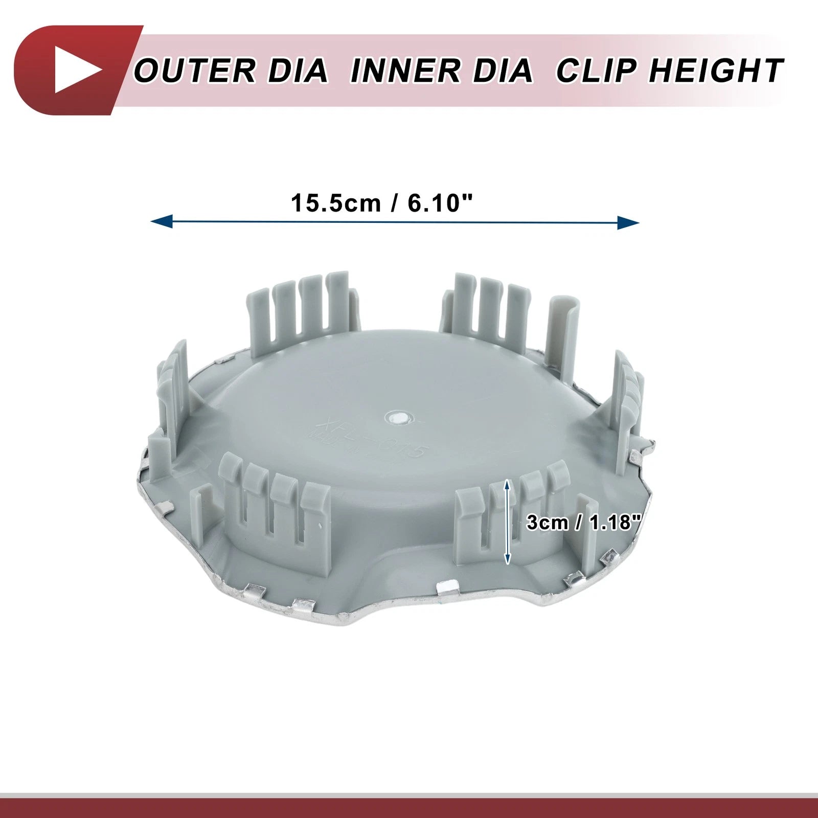 Wheel Center Caps for Chevrolet Silverado Tahoe (1 Pc, Chrome)