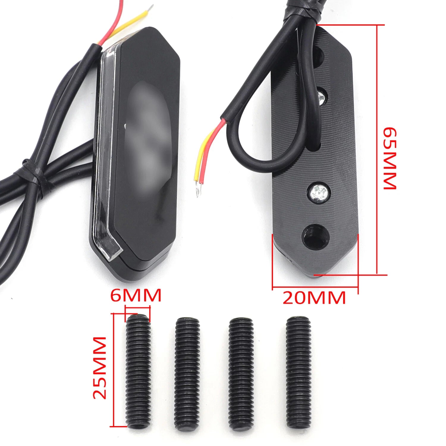 LED Mirror Block Off Base Plate for Kawasaki Ninja ZX-6R (2013–2018), Ninja 250 (2013–2020)