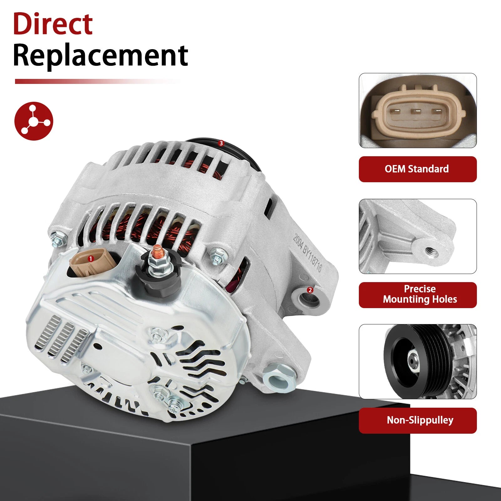 Alternator for Toyota Avalon 1998-2004 (3.0L, 100Amp)
