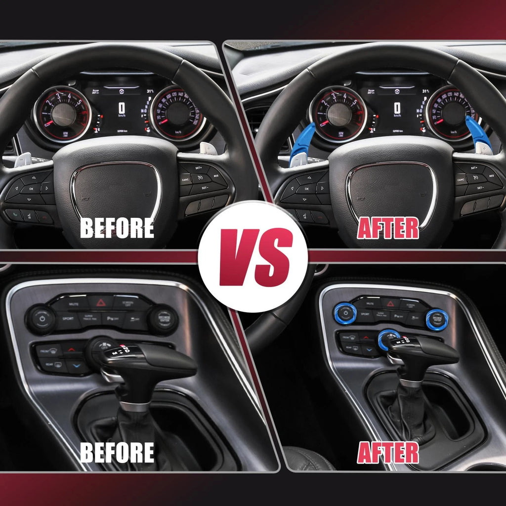 Steering Paddle Shifter Knob Cover Ring Trim for Dodge Charger (2015–2023) 745065577912