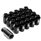 Set of 20 J2 7075 Forged Aluminum M12x1.25 Open-End Lug Nuts for Universal