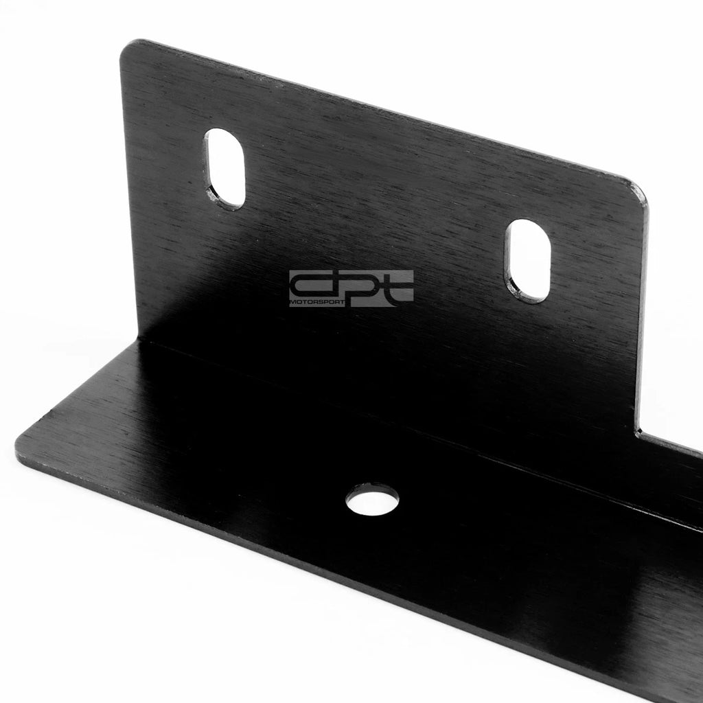 Universal Front Bumper License Plate Mount Bracket Relocator Holder Black