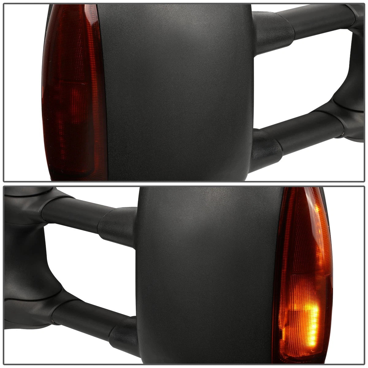 Set of 2 Power Heated LED Signal Light Towing Mirrors for Super Duty (1999–2007)