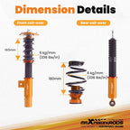 Coilover Suspension for Volkswagen Jetta MK5 MK6 (2006-2017)