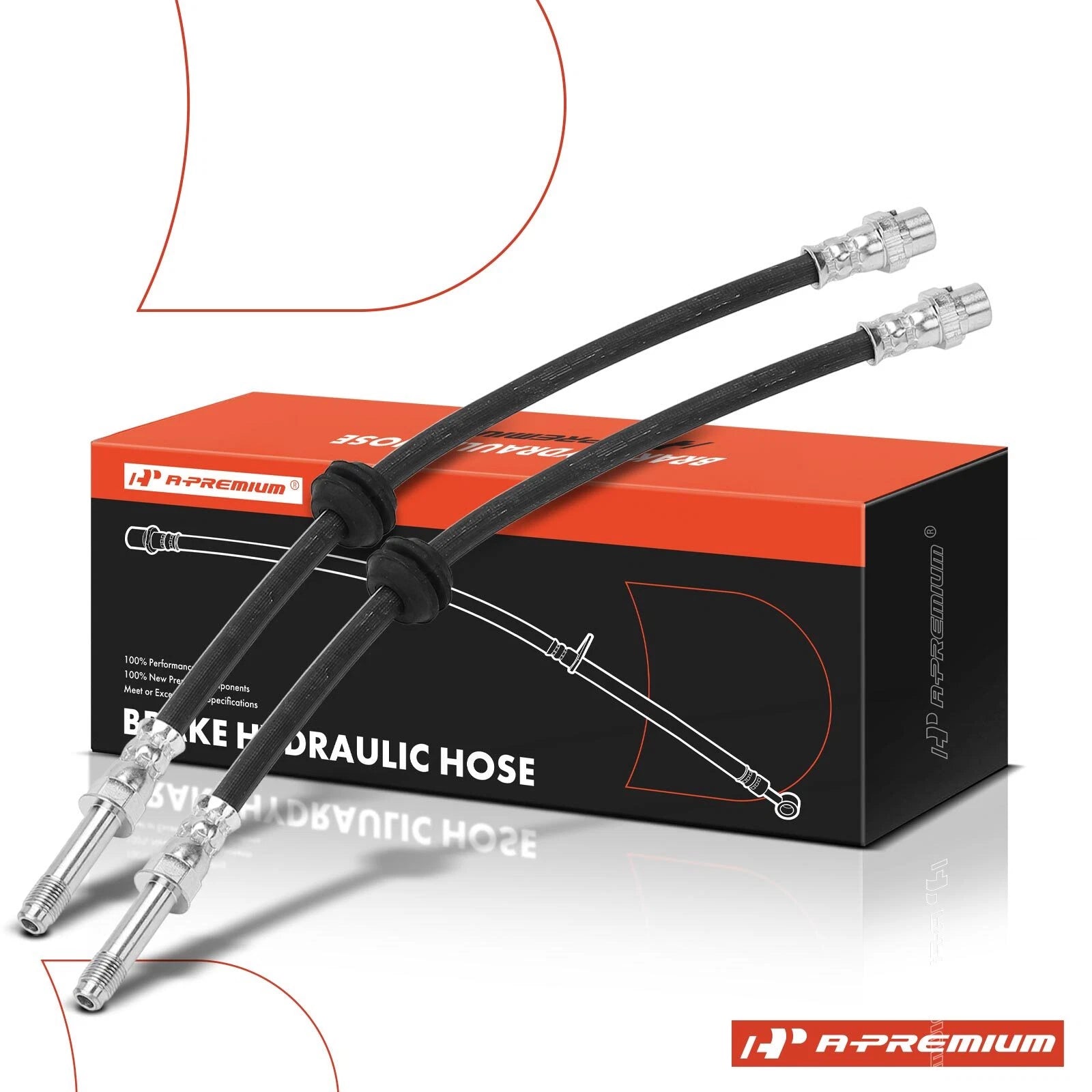 2X Rear Brake Hydraulic Hose for BMW G30 530e (2018–2022) G11 740i G15 840i