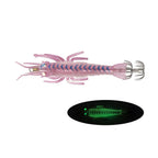 Set of 6 Soft Squid Luminous Jigs 11cm 9g Metal PVC Fishing Lures