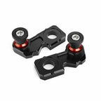 CNC Chain Adjuster Block with Stand Spool for Honda CB650F CBR650F (2014–2018) Red