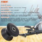 2 Elliptical Wheel Leg Rollers 238880 for Proform Gold's Gym NordicTrack